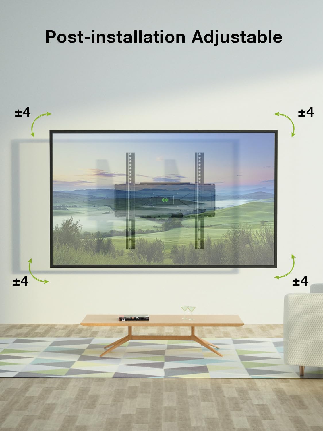 USX MOUNT Full Motion TV Wall Mount for Most 32-70 inch TVs up to 99 Lbs, Wall Mount TV Bracket with Articulating Swivel Tilting, TV Mount Fit 12" 16" Wood Studs, Max VESA 400x400mm, XMM903
